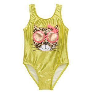 NWT FLAPDOODLES KIDS' LEOPARD ONE-PIECE SWIMSUIT-Toddler Size 2